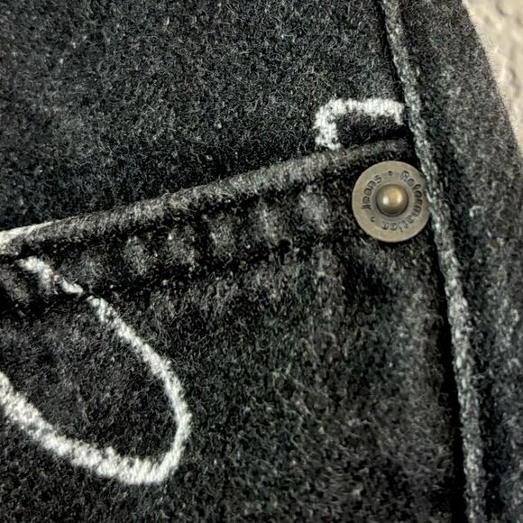 Reformation Black and White Daisy High-Rise Straight Long Jeans Size 27 - Picture 13 of 16